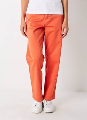Pantalon drept elasticitate mărime normală portocalie DIANE LAURY femeie