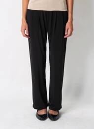 Pantalon drept elasticitate mărime normală negru JUMFIL femeie