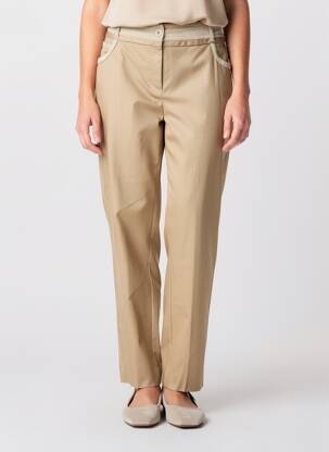 Pantalon drept elasticitate mărime normală maro FUEGO WOMAN femeie