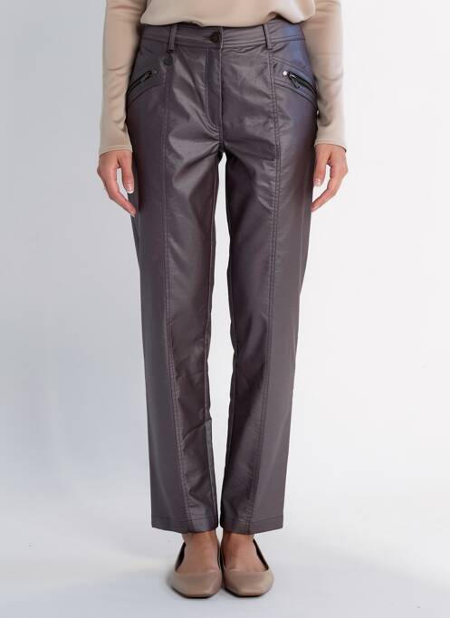 Pantalon drept elasticitate mărime normală maro QUATTRO femme