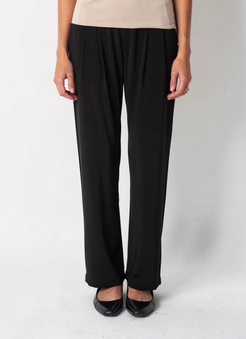Pantalon drept țesătură crep mărime normală negru JUMFIL femme
