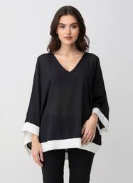 Bluză mâneci lungi mâneci lungi negru QUATTRO femme