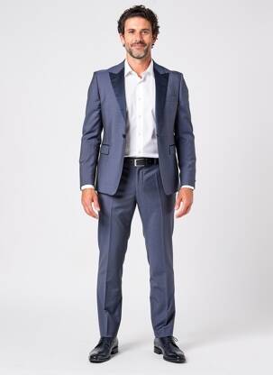 Costume de oraș finisaj interior căptușeală satinată albastru PAUL SMITH bărbat