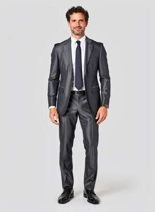Costume de oraș bază pantalon gri SCABAL bărbat