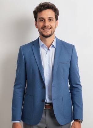 Sacou croială cambrată albastru HUGO BOSS bărbat