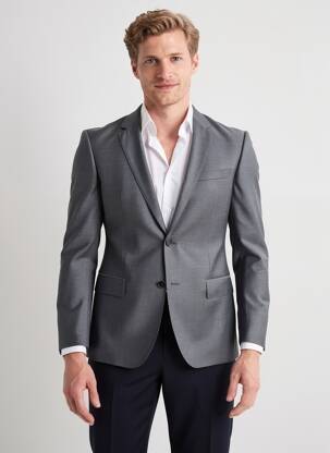 Sacou finisaj interior dublat gri HUGO BOSS bărbat