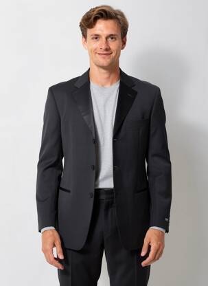 Sacou finisaj interior dublat negru HUGO BOSS bărbat