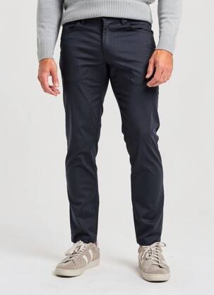 Pantalon slim țesătură melanj mărime normală albastru PAL ZILERI bărbat