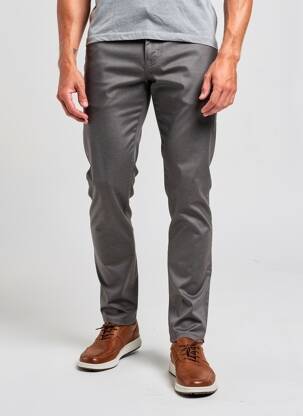 Pantalon slim țesătură melanj mărime normală maro PAL ZILERI bărbat