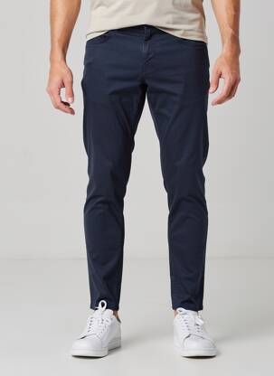 Pantalon slim țesătură poplin mărime normală albastru JACOB COHEN bărbat