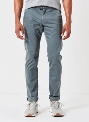 Pantalon chino țesătură poplin mărime normală gri MASON'S bărbat