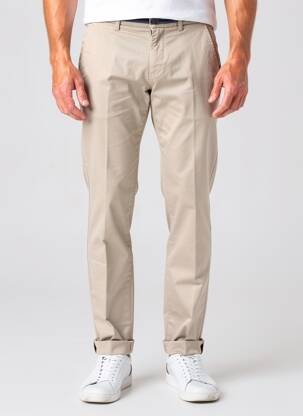 Pantalon chino țesătură poplin mărime normală bej MASON'S bărbat