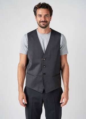 Vestă fără mâneci efect material satinat negru PAL ZILERI bărbat