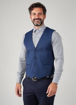 Vestă fără mâneci efect material satinat albastru PAUL SMITH bărbat