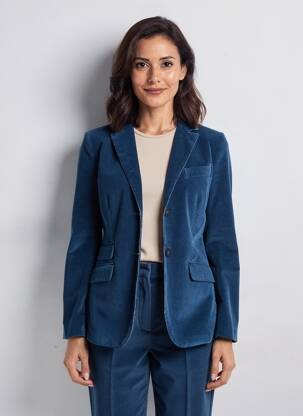 Jachete casual guler tip costum albastru ATELIER NOTIFY femeie