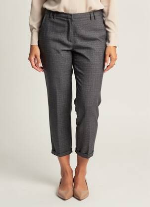 Pantalon 7/8 elasticitate mărime normală gri ELEVENTY femeie