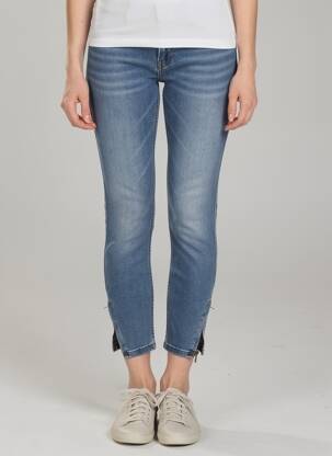 Pantalon trei sferturi elasticitate mărime normală albastru LEE COOPER femeie