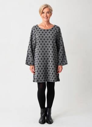 Rochie pulover elasticitate mâneci lungi gri SENORETTA femeie