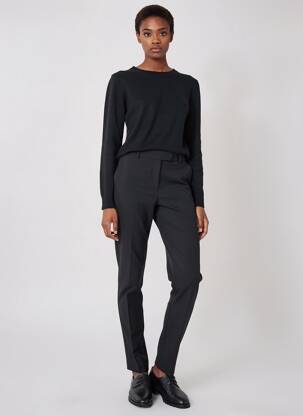 Pulover elasticitate mâneci lungi negru FELINO femeie
