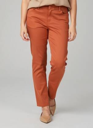 Pantalon slim elasticitate mărime normală maro S.QUISE femeie