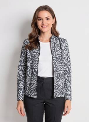 Jachete casual guler rotund negru SENORETTA femeie
