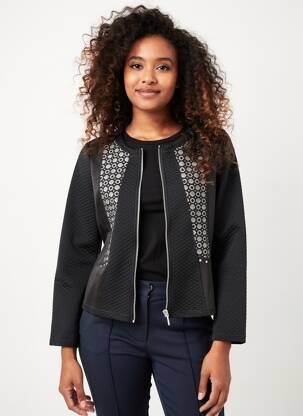 Jachete casual guler rotund negru BAGORAZ femeie