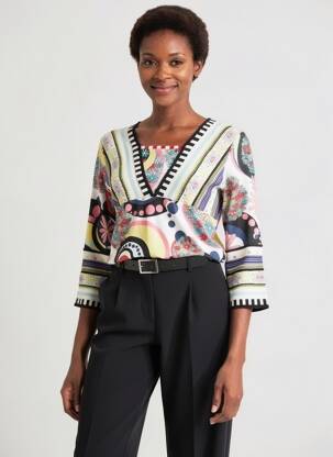 Tricou mâneci lungi mâneci lungi alb OLIVIER PHILIPS femeie