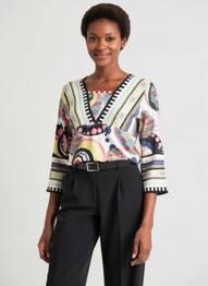 Tricou mâneci lungi mâneci lungi alb OLIVIER PHILIPS femme