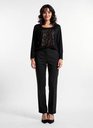 Tricou mâneci lungi mâneci lungi negru OLIVIER PHILIPS femeie