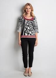 Tricou mâneci lungi mâneci lungi alb OLIVIER PHILIPS femme