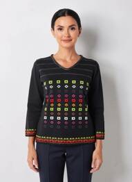 Pulover croială cambrată mâneci lungi negru OLIVIER PHILIPS femeie