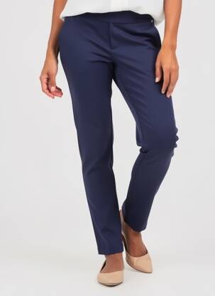 Pantalon slim talie elastică mărime normală albastru MCM femeie