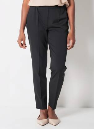 Pantalon slim talie înaltă talie înaltă negru DESGASTE femeie