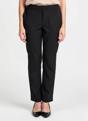 Pantalon slim elasticitate mărime normală negru DESGASTE femeie