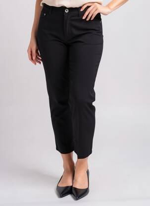 Pantalon 7/8 elasticitate mărime normală negru DESGASTE femeie