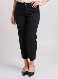 Pantalon 7/8 elasticitate mărime normală negru DESGASTE femme