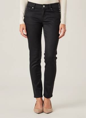 Pantalon slim elasticitate mărime normală negru KALISSON femeie
