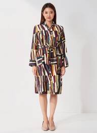Rochie midi croială fluidă mâneci lungi roșu GUY DUBOUIS femme