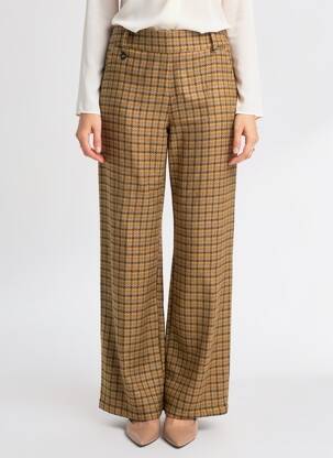 Pantalon larg închidere cu fermoar lateral mărime normală portocalie AGATHE & LOUISE femeie