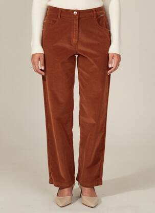 Pantalon drept elasticitate mărime normală portocalie AGATHE & LOUISE femeie