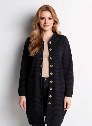 Jachete casual guler rotund negru ZILCH femeie