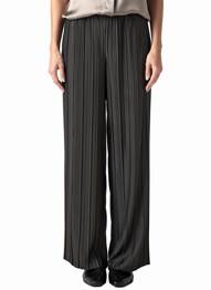 Pantalon drept talie elastică negru YAYA femeie