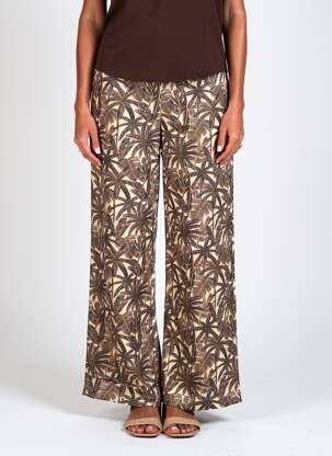 Pantalon drept talie elastică bej MKT STUDIO femeie