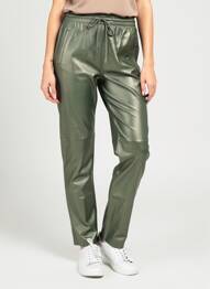 Pantalon slim talie elastică verde OAKWOOD femme