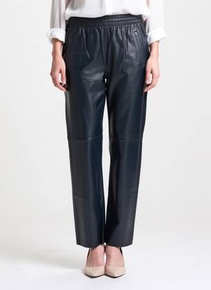 Pantalon slim talie elastică albastru OAKWOOD femeie