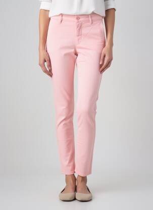 Pantalon slim buzunare roz deschis HAPPY femme