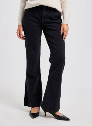Pantalon evazat elasticitate mărime normală negru HAPPY femeie