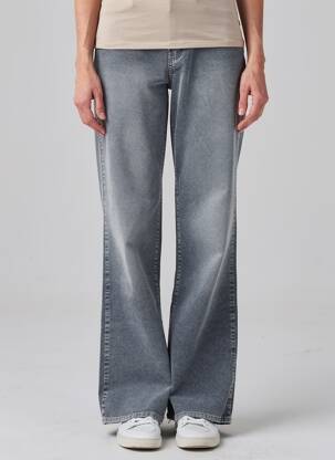Pantalon drept elasticitate mărime normală gri FIVE femeie