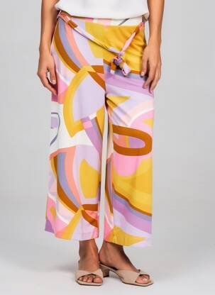 Pantalon 7/8 elasticitate mărime normală violet ZILCH femeie
