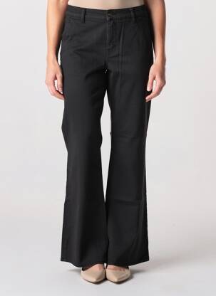 Pantalon evazat elasticitate mărime normală negru HAPPY femeie